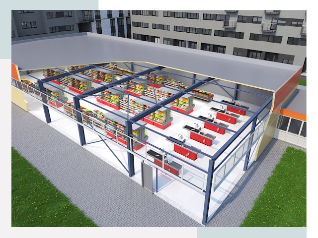 Строительство магазинов в Лабинск от 643 руб. за м²