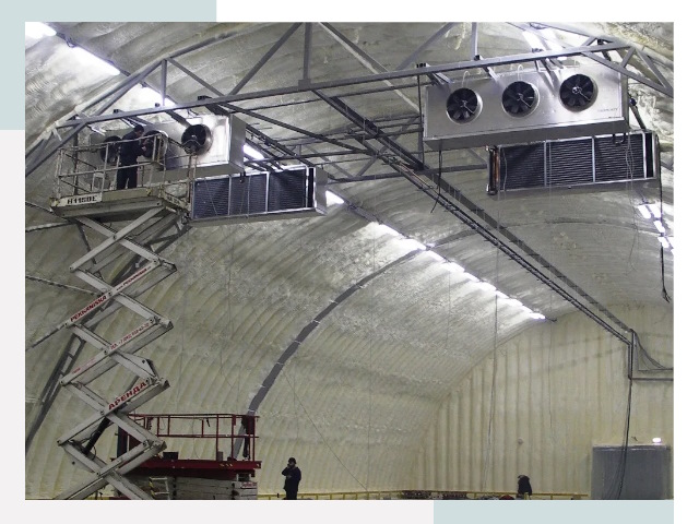 Оснащение ангаров в Лабинске