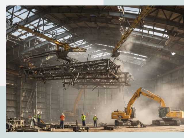 Демонтаж ангаров в Лабинске от 643 руб. за м²